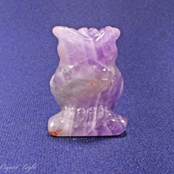 Chevron Amethyst Owl Small