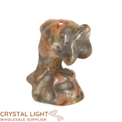 Crazy Lace Agate Dolphin Small