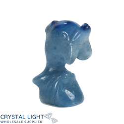 Blue Quartz Dolphin Small