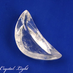 Clear Quartz Crescent Dish (Single)