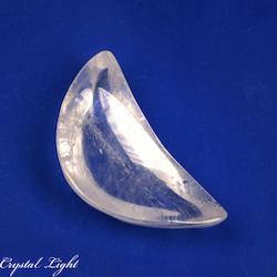 Clear Quartz Crescent Dish (Single)