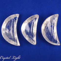 Clear Quartz Crescent Dish