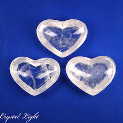 China, glassware and earthenware wholesaling: Clear Quartz Heart Dish