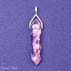 Lepidolite DT Pendant Sterling Silver