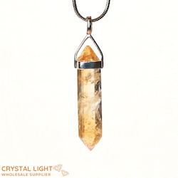 Citrine DT Pendant Sterling Silver