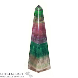 China, glassware and earthenware wholesaling: Rainbow Fluorite Obelisk