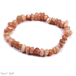 Peach Moonstone Chip Bracelet