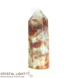 China, glassware and earthenware wholesaling: Quartz with Pink Tourmaline Polished Point