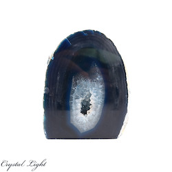 Blue Agate Cut Base