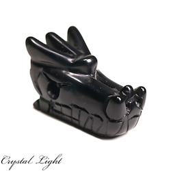 Obsidian Dragon Head Small