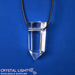 Clear Quartz Point Necklace