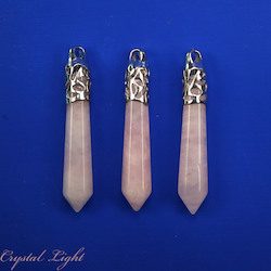 Rose Quartz Long Pendant