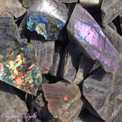 China, glassware and earthenware wholesaling: Labradorite Rough Slabs /500g