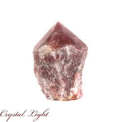 Strawberry Quartz Cut Base Point