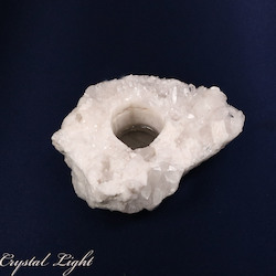 China, glassware and earthenware wholesaling: Quartz Cluster Candle Holder