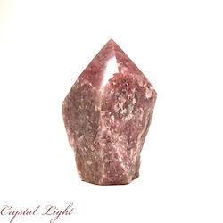 Strawberry Quartz Cut Base Point