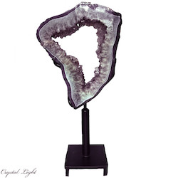 China, glassware and earthenware wholesaling: Amethyst Ring on Stand (Large)