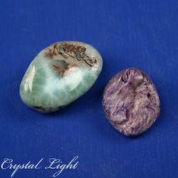 Charoite and Larimar Tumble Lot