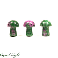 China, glassware and earthenware wholesaling: Ruby Zoisite Mini Mushroom