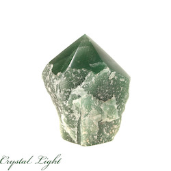 China, glassware and earthenware wholesaling: Green Aventurine Cut Base Point