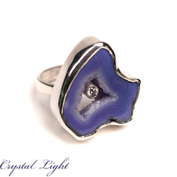 Purple Agate Ring