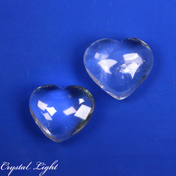 Clear Quartz Heart Lot