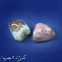 Charoite and Larimar Tumble Lot