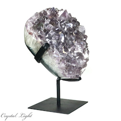 China, glassware and earthenware wholesaling: Amethyst Druse on Stand