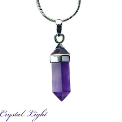 Dark Amethyst Short Point Pendant