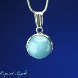 Larimar Round Pendant