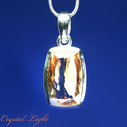 China, glassware and earthenware wholesaling: Citrine Faceted Pendant