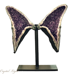 China, glassware and earthenware wholesaling: Amethyst Wings on Stand