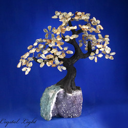 China, glassware and earthenware wholesaling: Citrine Druse Tree (Single)