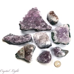 Mixed Amethyst Druse Piece Lot