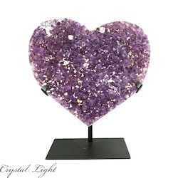 Amethyst Druse Heart on Stand