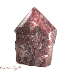 Strawberry Quartz Cut Base Point