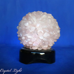 China, glassware and earthenware wholesaling: Rose Quartz Tumble Lamp