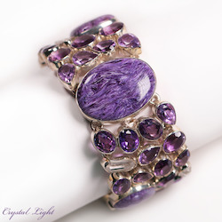 China, glassware and earthenware wholesaling: Charoite Gemstone Bracelet