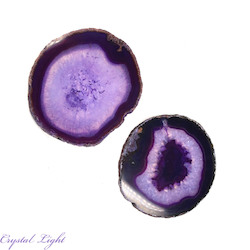 Purple Agate Slice Lot