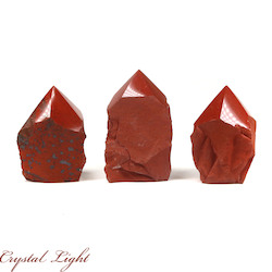 China, glassware and earthenware wholesaling: Red Jasper Cut Base Point