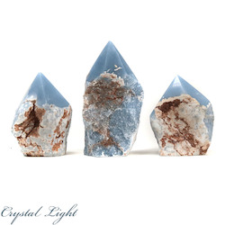 Angelite Cut Base Point