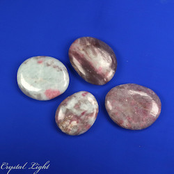 Quartz with Pink Tourmaline Flatstone Lot