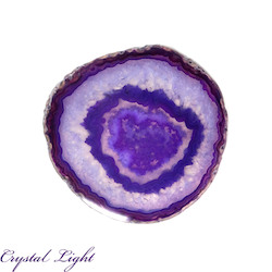 China, glassware and earthenware wholesaling: Purple Agate Slice (Single)