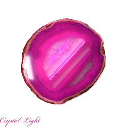 China, glassware and earthenware wholesaling: Pink Agate Slice (Single)