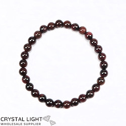 China, glassware and earthenware wholesaling: Garnet Bracelet 6mm