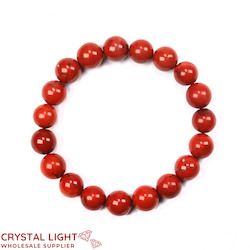 China, glassware and earthenware wholesaling: Red Jasper Bracelet 10mm