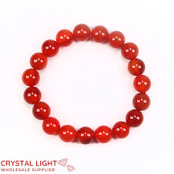 China, glassware and earthenware wholesaling: Red Agate Bracelet 10mm