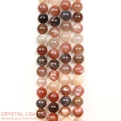 Mixed Moonstone Beads 8mm