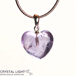 China, glassware and earthenware wholesaling: Amethyst Mini Heart Pendant