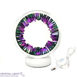 Aura Quartz Portal Lamp - Purple/Green